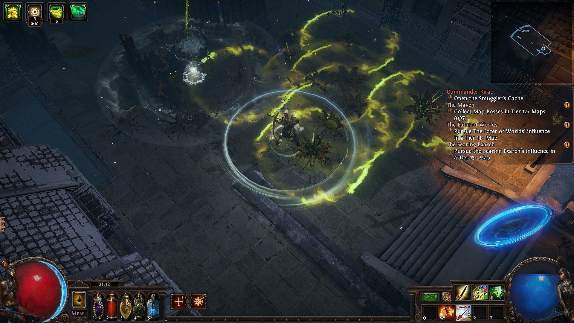 Rain poison arrows on enemies (Image via Grinding Gear Games)